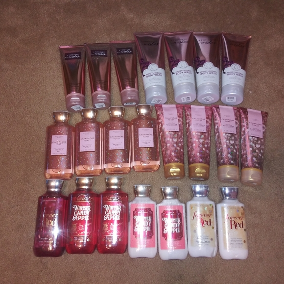 Bath and Body Works lotions & shower gels